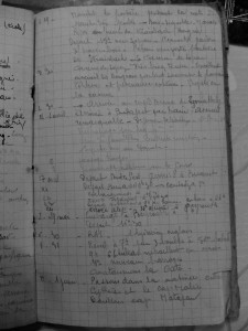 Journal de bord / Diary   